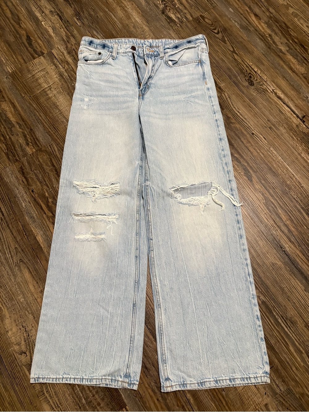 H&M Women’s Wide Regular Fit Ultra High Jeans $15.00 Size 8